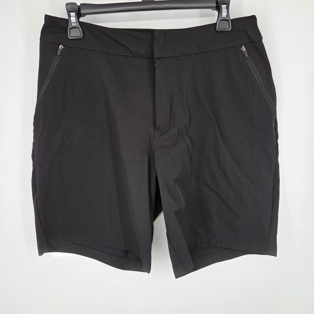 Tommy Bahama Black Zip-Pocket Athletic Shorts